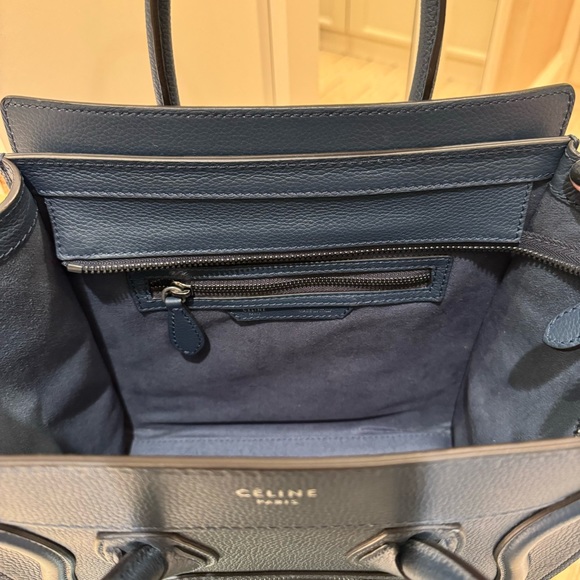 Celine - Micro Luggage Handbag in Baby Drummed Calfskin - Picture 11 of 16